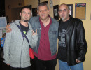 Carlos Alvarez aka Charly Glamour, Carlos Sobera y yo, en Paramount. Foto para nuestras madres (2005)