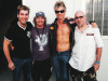 G&aacute;lvez y Rock con el m&iacute;tico bajista de Guns'n'Roses: Duff McKagan. III Rock Machina (J. Ontalba, 2002)
