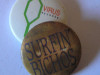 Chapitas de Virus Records y Surfin' Bichos. 1990.