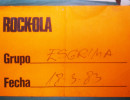 Backstage de la sala madrile&ntilde;a Rockola. Con Esgrima en 1983.