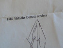 La firma de Hilario Cortell aka Juana la Loca en 1998.
